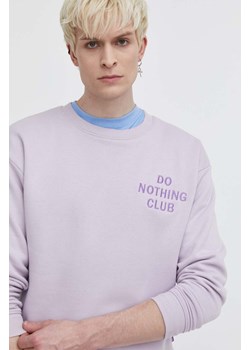 On Vacation bluza Do Nothing Club kolor fioletowy z aplikacją OVC LDS10 ze sklepu ANSWEAR.com w kategorii Bluzy męskie - zdjęcie 171011380