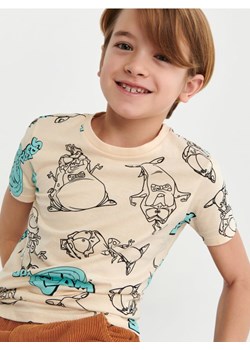 Sinsay - Koszulka Kosmiczny mecz - kremowy ze sklepu Sinsay w kategorii T-shirty chłopięce - zdjęcie 171011613