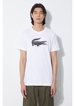 Lacoste t-shirt męski kolor beżowy ze sklepu PRM w kategorii T-shirty męskie - zdjęcie 171011662