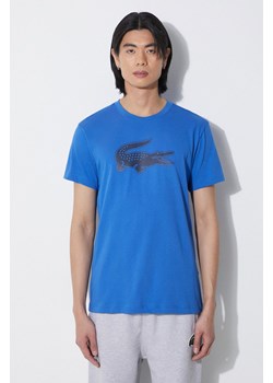 Lacoste t-shirt męski kolor niebieski ze sklepu PRM w kategorii T-shirty męskie - zdjęcie 171011664