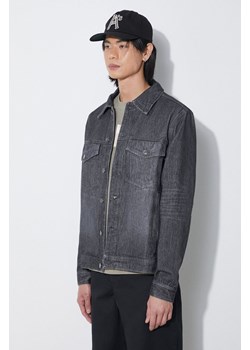 Wood Wood kurtka jeansowa Ivan Denim męska kolor czarny przejściowa 12315107.7051 ze sklepu PRM w kategorii Kurtki męskie - zdjęcie 171011861