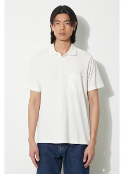 Universal Works polo bawełniane Vacation kolor biały gładki 30603.OFF.WHITE ze sklepu PRM w kategorii T-shirty męskie - zdjęcie 171011920