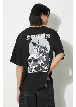 Alpha Industries t-shirt bawełniany Japan Wave Warrior męski kolor czarny z nadrukiem 146513 ze sklepu PRM w kategorii T-shirty męskie - zdjęcie 171011974