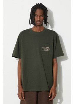 Filson t-shirt bawełniany Embroidered Pocket męski kolor zielony z aplikacją FMTEE0042 ze sklepu PRM w kategorii T-shirty męskie - zdjęcie 171012014
