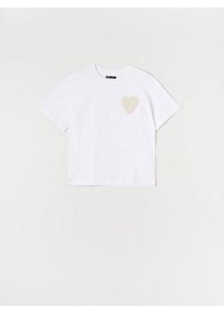 Sinsay - Koszulka z bawełny - biały ze sklepu Sinsay w kategorii Bluzki damskie - zdjęcie 171012092