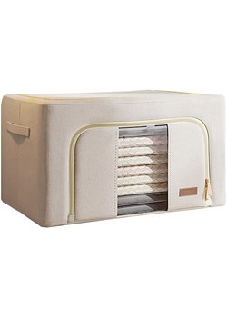 Joybos Składany pojemnik w kolorze beżowym na ubrania - 24 l ze sklepu Limango Polska w kategorii Pojemniki kuchenne - zdjęcie 171012553