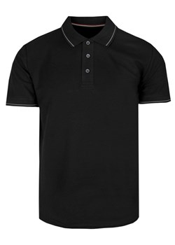 Klasyczna, Męska Koszulka Polo - Adriano Guinari  - Czarna TSADGSS24poloBLACK ze sklepu JegoSzafa.pl w kategorii T-shirty męskie - zdjęcie 171013052
