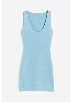 H & M - Dzianinowa sukienka bez rękawów - Niebieski ze sklepu H&M w kategorii Sukienki - zdjęcie 171013732