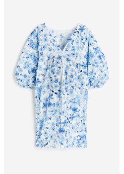 H & M - MAMA Sukienka z haftem angielskim - Niebieski ze sklepu H&M w kategorii Sukienki ciążowe - zdjęcie 171013734