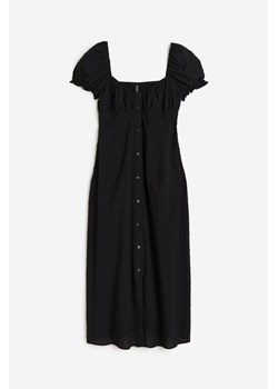 H & M - Sukienka w strukturalny splot - Czarny ze sklepu H&M w kategorii Sukienki - zdjęcie 171013802