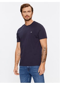 Gant T-Shirt Shield 2003184 Granatowy Regular Fit ze sklepu MODIVO w kategorii T-shirty męskie - zdjęcie 171014204