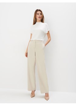 Mohito - Szerokie spodnie - beżowy ze sklepu Mohito w kategorii Spodnie damskie - zdjęcie 171014971