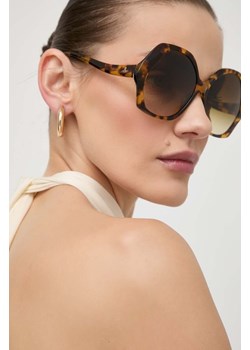 Vivienne Westwood okulary przeciwsłoneczne damskie kolor brązowy VW501812759 ze sklepu ANSWEAR.com w kategorii Okulary przeciwsłoneczne damskie - zdjęcie 171015192