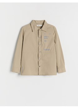 Reserved - Koszula regular fit - beżowy ze sklepu Reserved w kategorii Koszule chłopięce - zdjęcie 171015272
