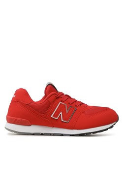 Sneakersy New Balance GC574IR1 Czerwony ze sklepu eobuwie.pl w kategorii Buty sportowe dziecięce - zdjęcie 171016094