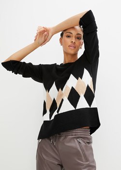 Sweter wzorzysty ze sklepu bonprix w kategorii Swetry damskie - zdjęcie 171016742