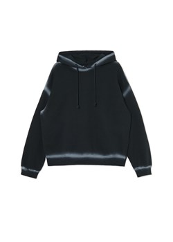Cropp - Czarna bluza oversize z kapturem - czarny ze sklepu Cropp w kategorii Bluzy damskie - zdjęcie 171016872