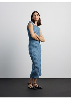 Reserved - Sukienka maxi ze strukturalnej dzianiny - jasnoniebieski ze sklepu Reserved w kategorii Sukienki - zdjęcie 171016912