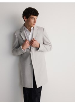 Reserved - Klasyczny płaszcz - jasnoszary ze sklepu Reserved w kategorii Płaszcze męskie - zdjęcie 171017033