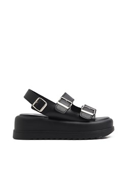 Cropp - Czarne sandały z klamrami - czarny ze sklepu Cropp w kategorii Sandały damskie - zdjęcie 171018642