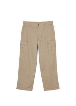 Cropp - Beżowe spodnie wide leg - beżowy ze sklepu Cropp w kategorii Spodnie męskie - zdjęcie 171018683