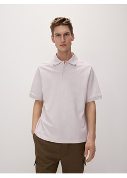 Reserved - Koszulka polo oversize - różowy ze sklepu Reserved w kategorii T-shirty męskie - zdjęcie 171019163