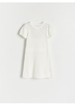 Reserved - Ażurowa sukienka - złamana biel ze sklepu Reserved w kategorii Sukienki dziewczęce - zdjęcie 171019231