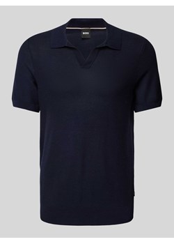 Koszulka polo o kroju slim fit z dekoltem w serek ze sklepu Peek&Cloppenburg  w kategorii T-shirty męskie - zdjęcie 171020594