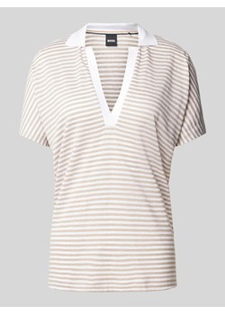 T-shirt z mieszanki wiskozy i elastanu model ‘Enelina’ ze sklepu Peek&Cloppenburg  w kategorii Bluzki damskie - zdjęcie 171020822