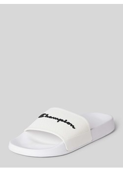 Sandały z nadrukiem z logo model ‘DAYTONA’ ze sklepu Peek&Cloppenburg  w kategorii Klapki damskie - zdjęcie 171020840