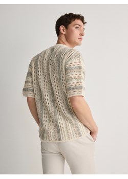 Reserved - Sweter ze strukturalnej dzianiny - wielobarwny ze sklepu Reserved w kategorii Swetry męskie - zdjęcie 171023043