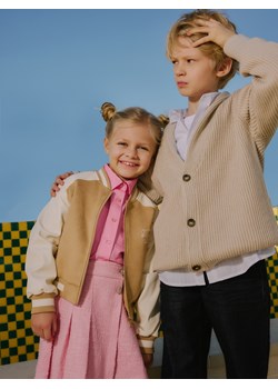 Reserved - Strukturalny kardigan - kremowy ze sklepu Reserved w kategorii Swetry chłopięce - zdjęcie 171023051