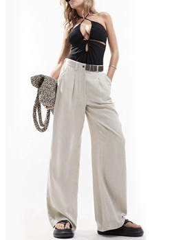Spodnie DRAFIOLDA ECRU ze sklepu Ivet Shop w kategorii Spodnie damskie - zdjęcie 171023533