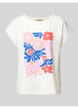 T-shirt z kwiatowym nadrukiem ze sklepu Peek&Cloppenburg  w kategorii Bluzki damskie - zdjęcie 171024620