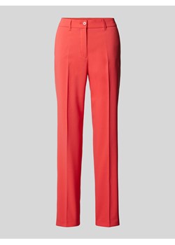 Spodnie materiałowe o kroju regular fit z kantami ze sklepu Peek&Cloppenburg  w kategorii Spodnie damskie - zdjęcie 171024811