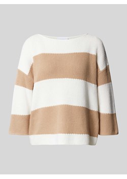 Sweter z dzianiny z blokowymi pasami ze sklepu Peek&Cloppenburg  w kategorii Swetry damskie - zdjęcie 171024854
