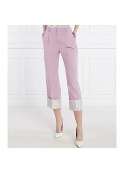 Karl Lagerfeld Spodnie hun kim''s edit | flare fit | z dodatkiem wełny ze sklepu Gomez Fashion Store w kategorii Spodnie damskie - zdjęcie 171025452