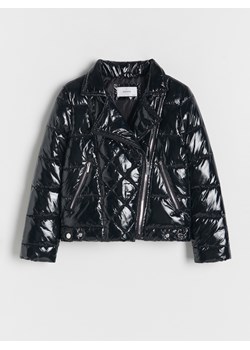 Reserved - Pikowana kurtka z połyskiem - czarny ze sklepu Reserved w kategorii Kurtki dziewczęce - zdjęcie 171025911