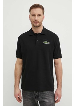 Lacoste polo bawełniane kolor czarny z aplikacją ze sklepu ANSWEAR.com w kategorii T-shirty męskie - zdjęcie 171030010
