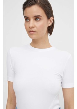 Calvin Klein t-shirt damski kolor biały K20K206553 ze sklepu ANSWEAR.com w kategorii Bluzki damskie - zdjęcie 171030171