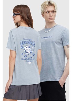 Kaotiko t-shirt bawełniany kolor niebieski z nadrukiem ze sklepu ANSWEAR.com w kategorii T-shirty męskie - zdjęcie 171030214
