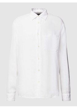 Koszula lniana o kroju regular fit z kieszenią na piersi ze sklepu Peek&Cloppenburg  w kategorii Koszule męskie - zdjęcie 171032640