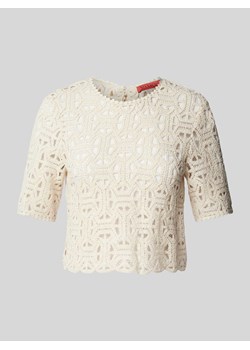T-shirt z ażurowym wzorem model ‘MORFEO’ ze sklepu Peek&Cloppenburg  w kategorii Bluzki damskie - zdjęcie 171032713