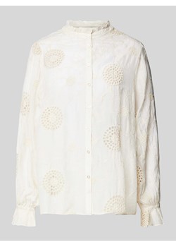 Bluzka koszulowa z czystej wiskozy ze sklepu Peek&Cloppenburg  w kategorii Koszule damskie - zdjęcie 171032802
