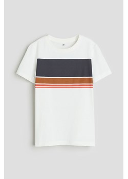 H & M - T-shirt z nadrukiem - Biały ze sklepu H&M w kategorii T-shirty chłopięce - zdjęcie 171032982
