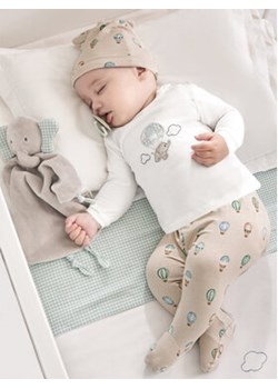 Mayoral Komplet bluzka i półśpiochy 1532 Beżowy Regular Fit ze sklepu MODIVO w kategorii Komplety niemowlęce - zdjęcie 171037700
