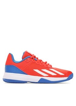 adidas Buty Courtflash Tennis Shoes IG9535 Czerwony ze sklepu MODIVO w kategorii Buty sportowe dziecięce - zdjęcie 171037814