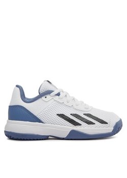 adidas Buty Courtflash Tennis Shoes IG9536 Biały ze sklepu MODIVO w kategorii Buty sportowe dziecięce - zdjęcie 171038633