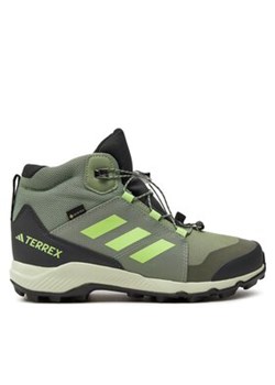 adidas Trekkingi Terrex Mid GORE-TEX Hiking IE7619 Zielony ze sklepu MODIVO w kategorii Buty trekkingowe dziecięce - zdjęcie 171039330