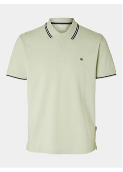 Selected Homme Polo 16087840 Zielony Regular Fit ze sklepu MODIVO w kategorii T-shirty męskie - zdjęcie 171041412